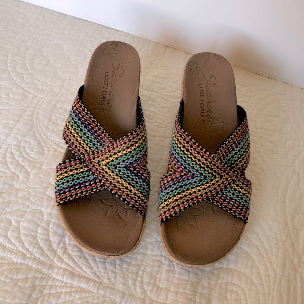 Skechers Luxefoam Beverlee Delighted Wedge